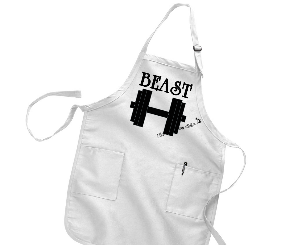 Beast W/Dumbbell Word Art VES - Image 2