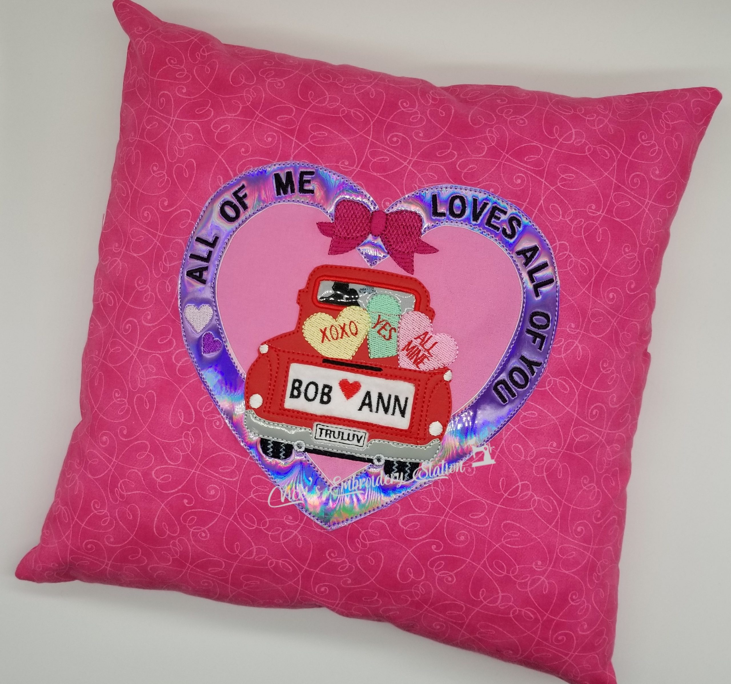 Conversation Hearts Red Truck VES