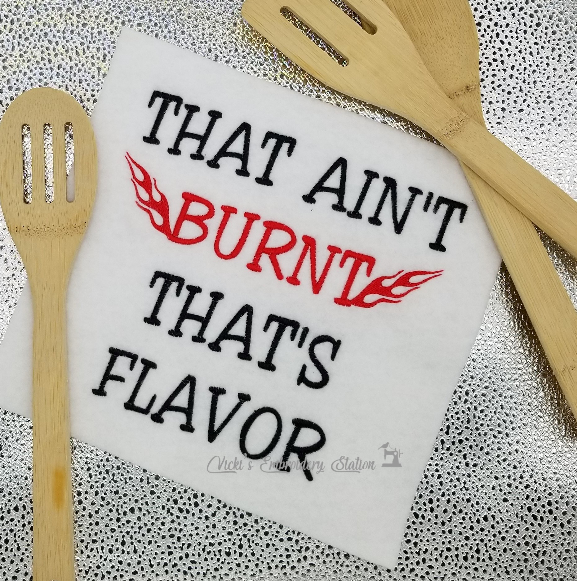 That Ain't Burnt That's Flavor Word Art VES