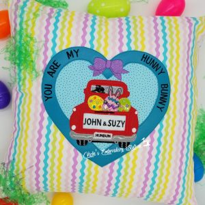 Easter Bunny Eggs Red Truck Heart VES