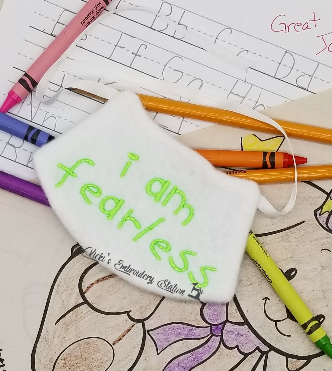 Encouragement Buddies I Am Fearless Cape VES