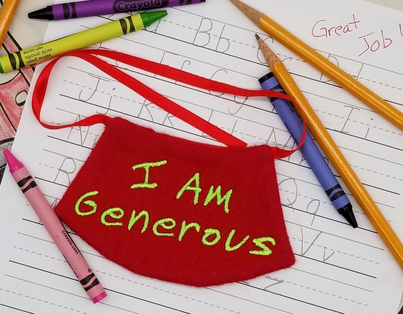 Encouragement Buddies I Am Generous Cape VES