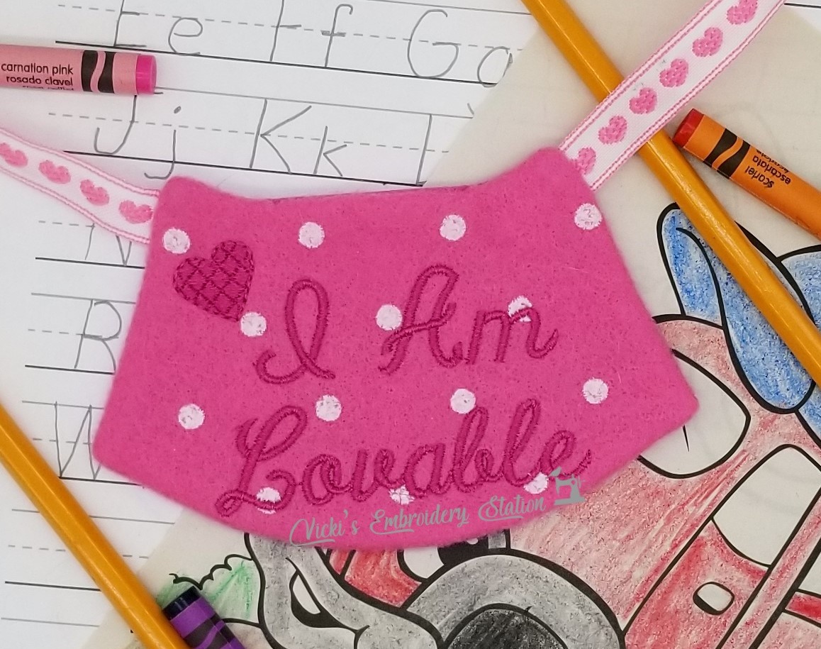 Encouragement Buddies I Am Lovable w/Heart Cape VES