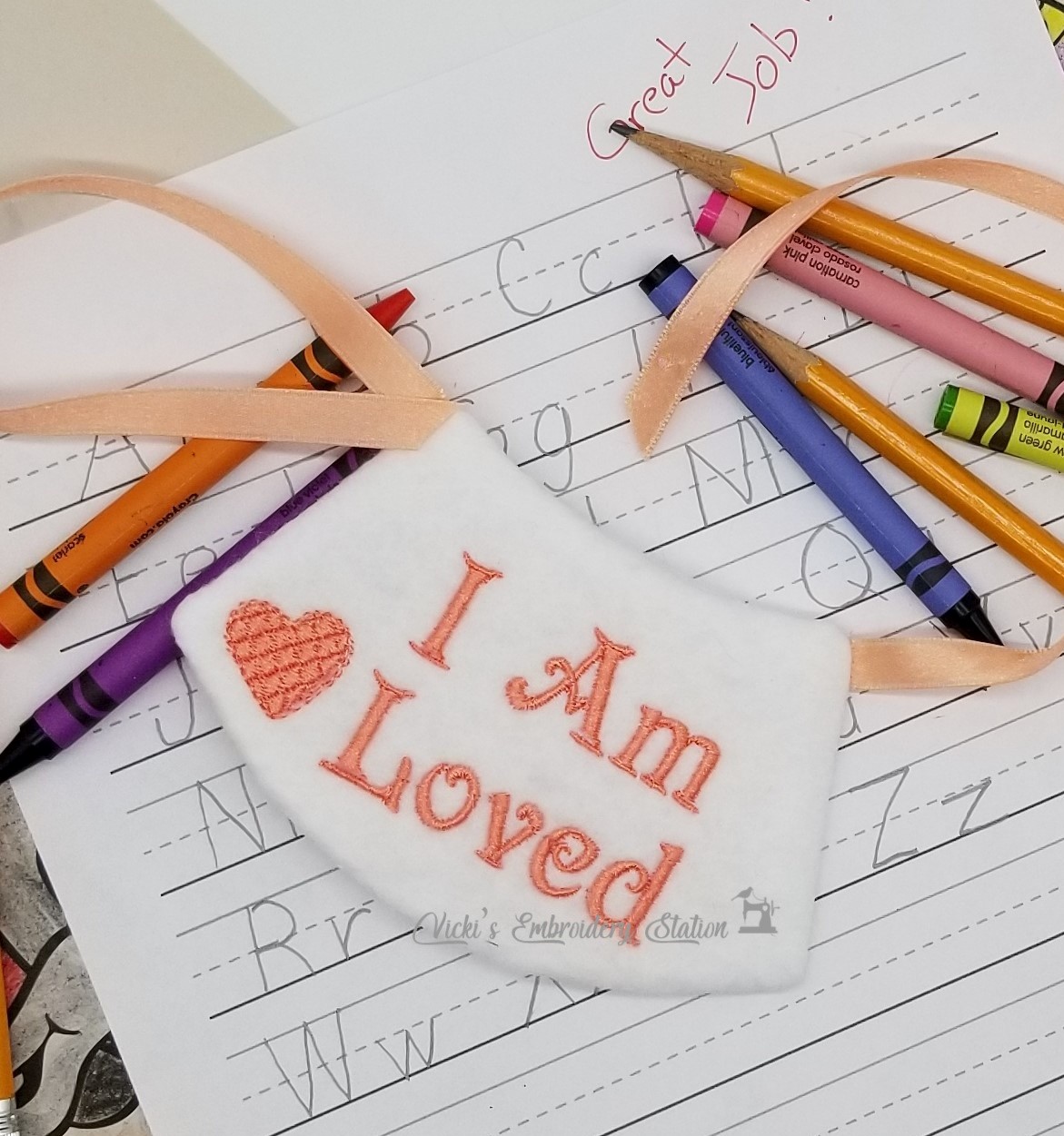 Encouragement Buddies I Am Loved w/Heart Cape VES