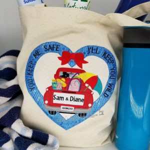 You Keep Me Safe Surfboard Summer Red Truck Heart