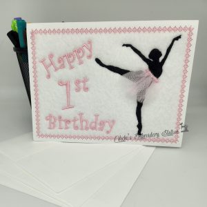 Ballerina Birthday 1-10 Greeting Card