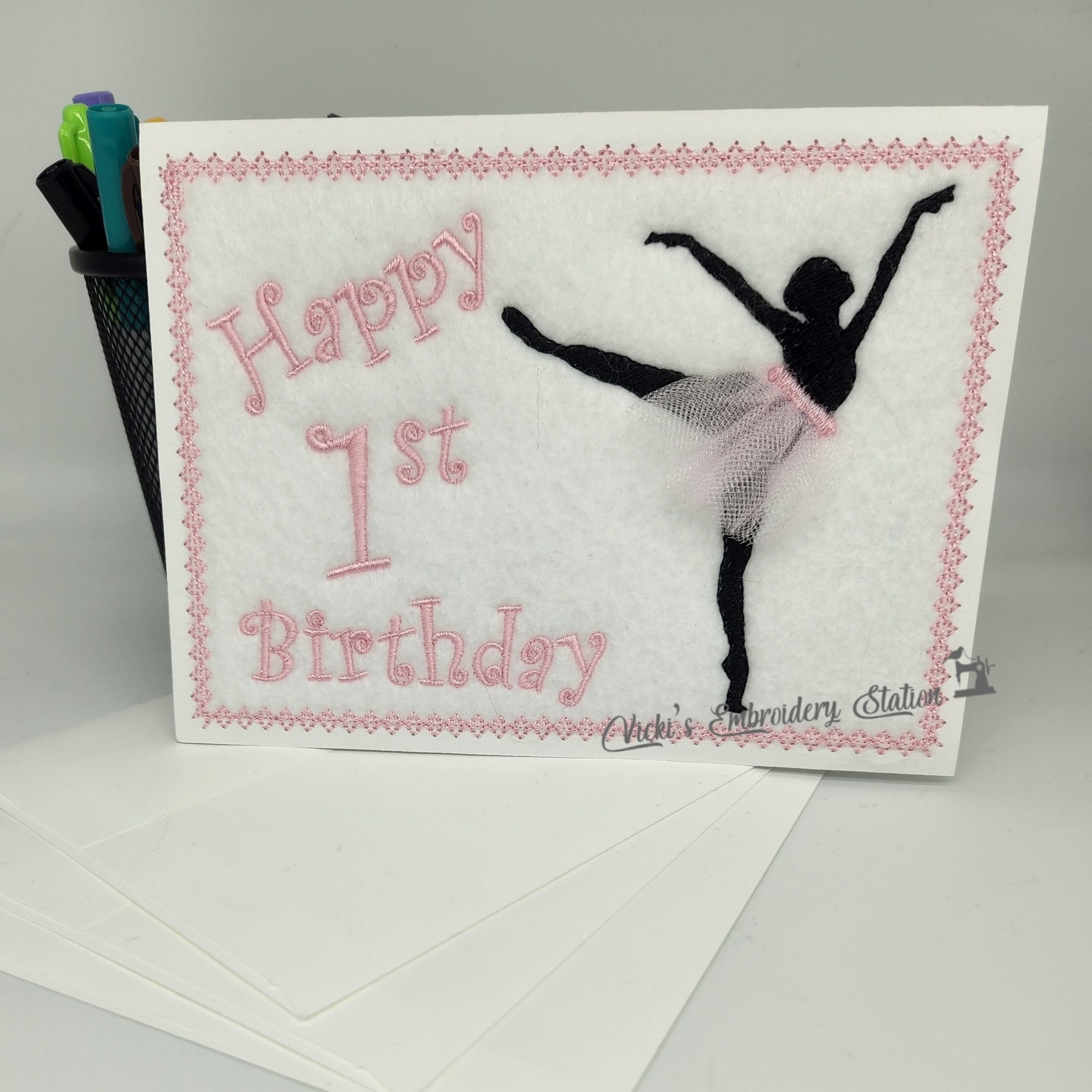Ballerina Birthday 1-10 Greeting Card