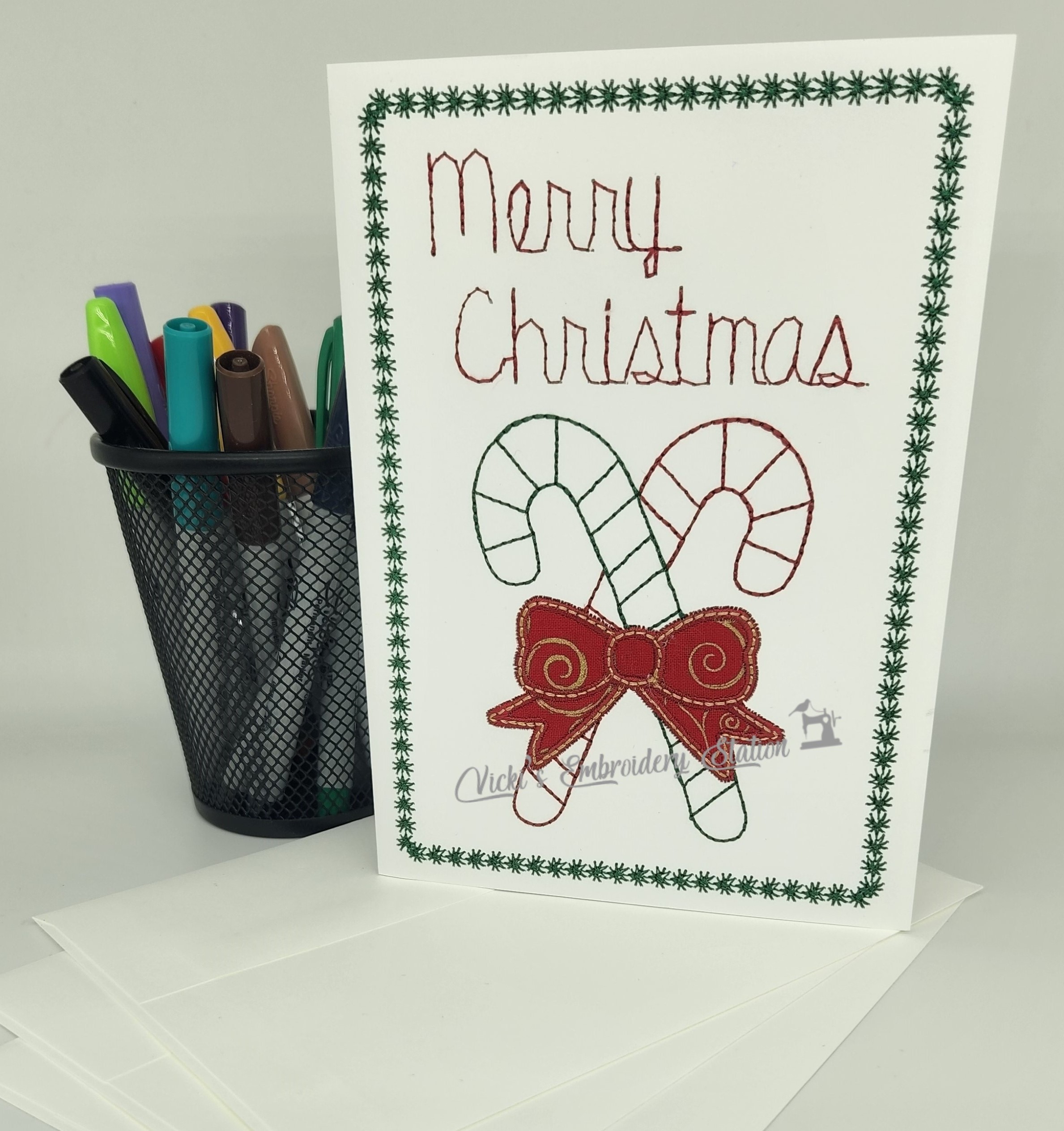 Candy Cane Greeting Card