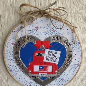 Defending Lives and Liberties Red Truck Heart