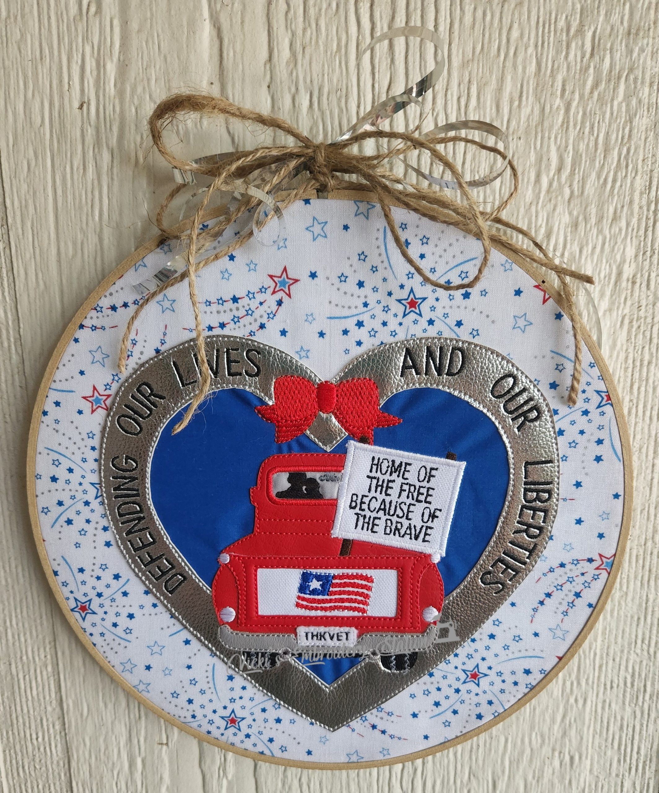 Defending Lives and Liberties Red Truck Heart