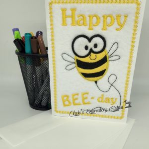 Happy BEE-day Birthday Greeting Card