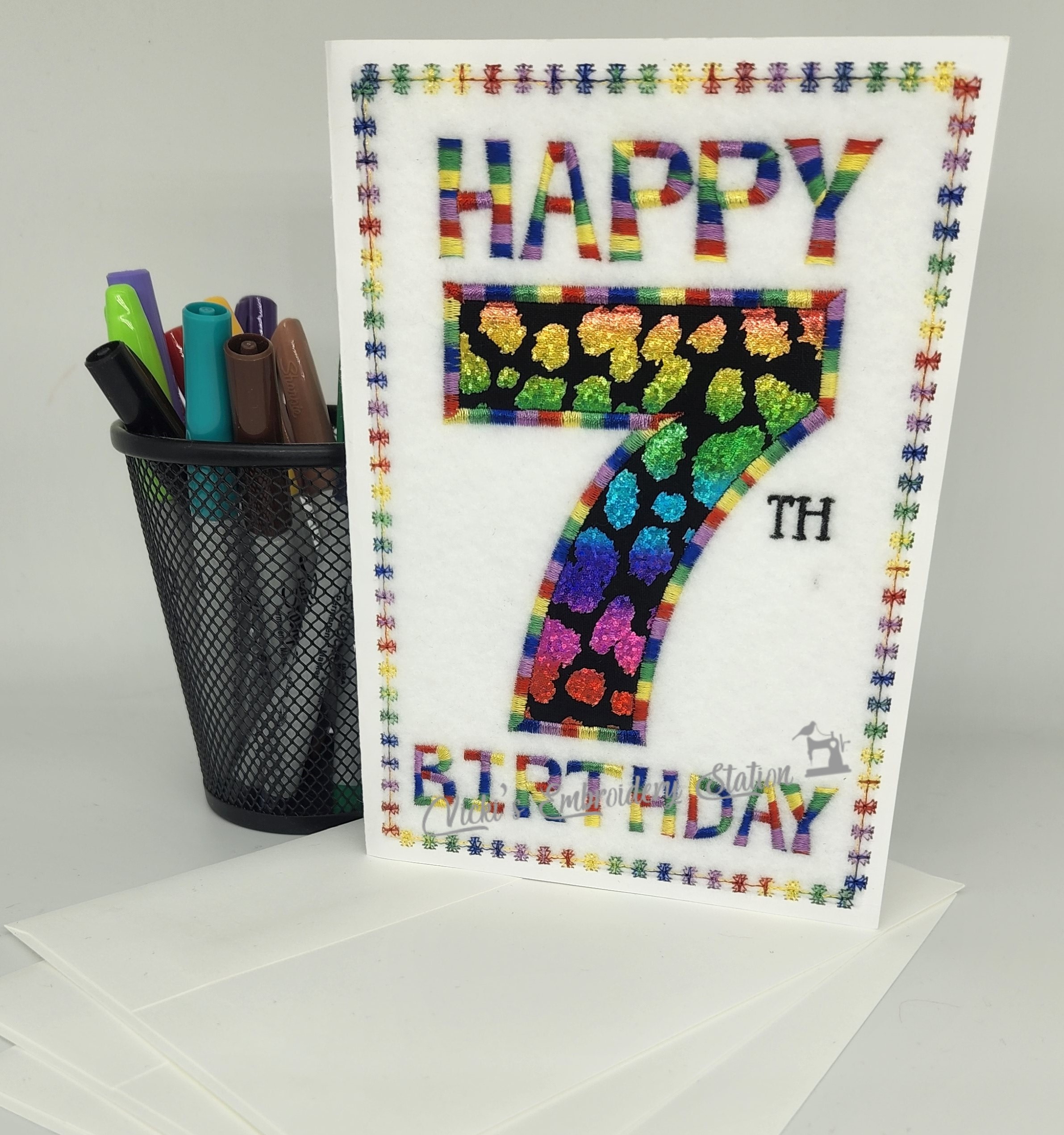 Happy 7th Birthday Greeting Card