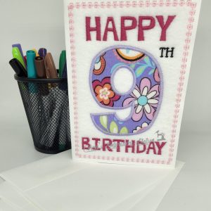 Happy 9th Birthday Greeting Card