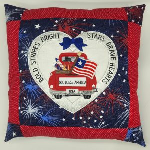 July 4th Red Truck Heart