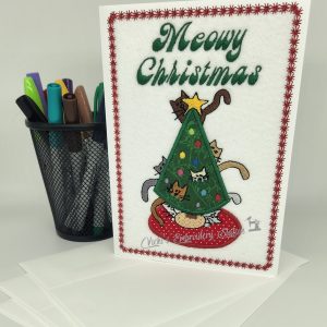 Meowy Christmas Greeting Card