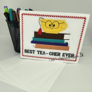 Teacher Tea Cup Greeting Card