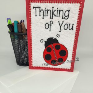 Thinking of You Ladybug Greeting Card