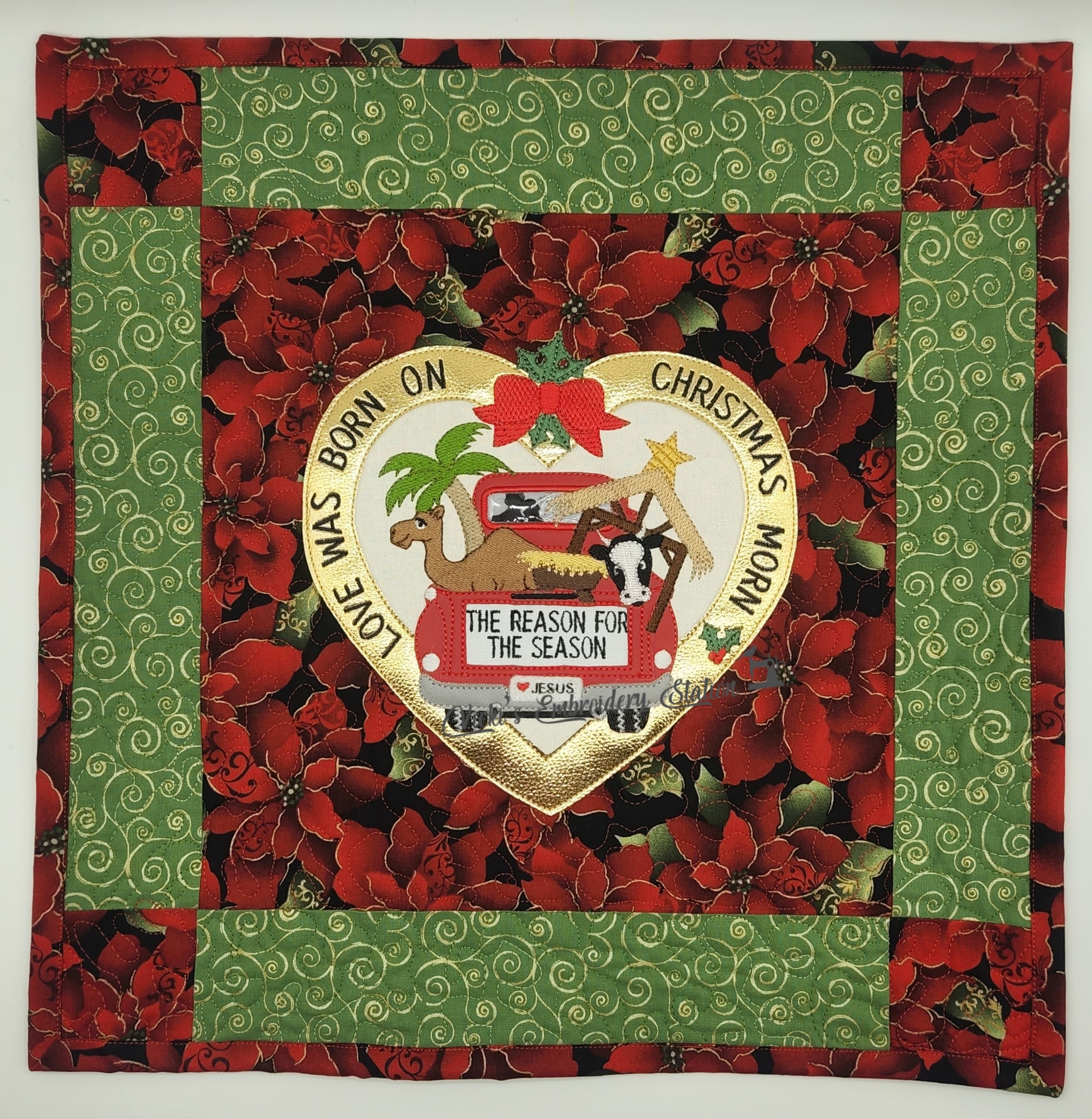 Nativity Red Truck Heart VES