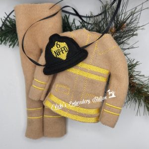 Firefighter Elf Costume VES