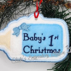 Baby Bottle 1st Christmas Ornament