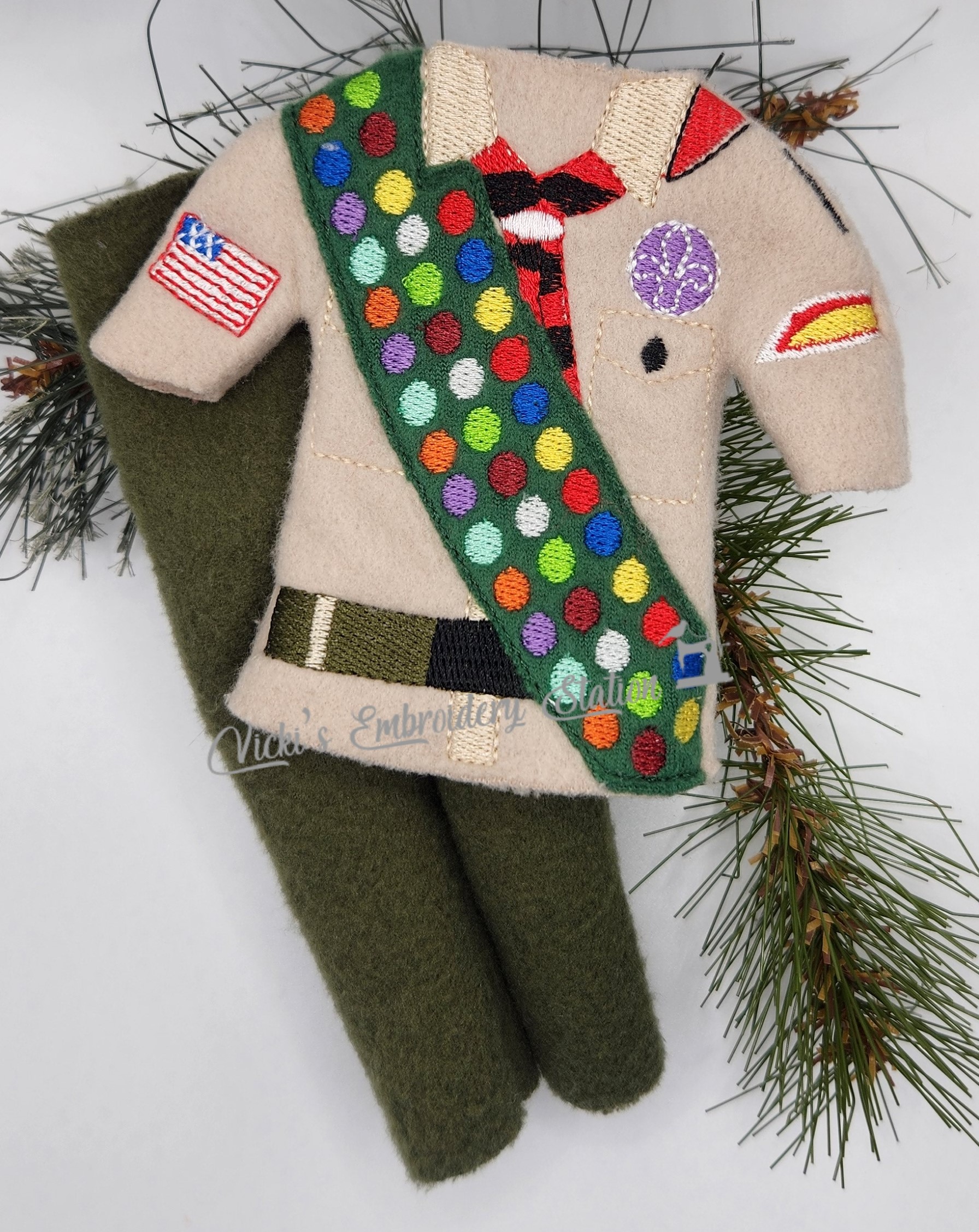 Boy Scouts Elf Uniform w/Sash VES