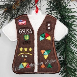 Girl Scouts Brownies Vest Ornament