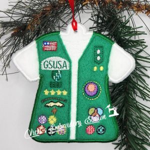 Girl Scouts Juniors Vest Ornament