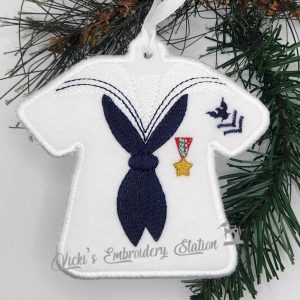 Navy Ornament