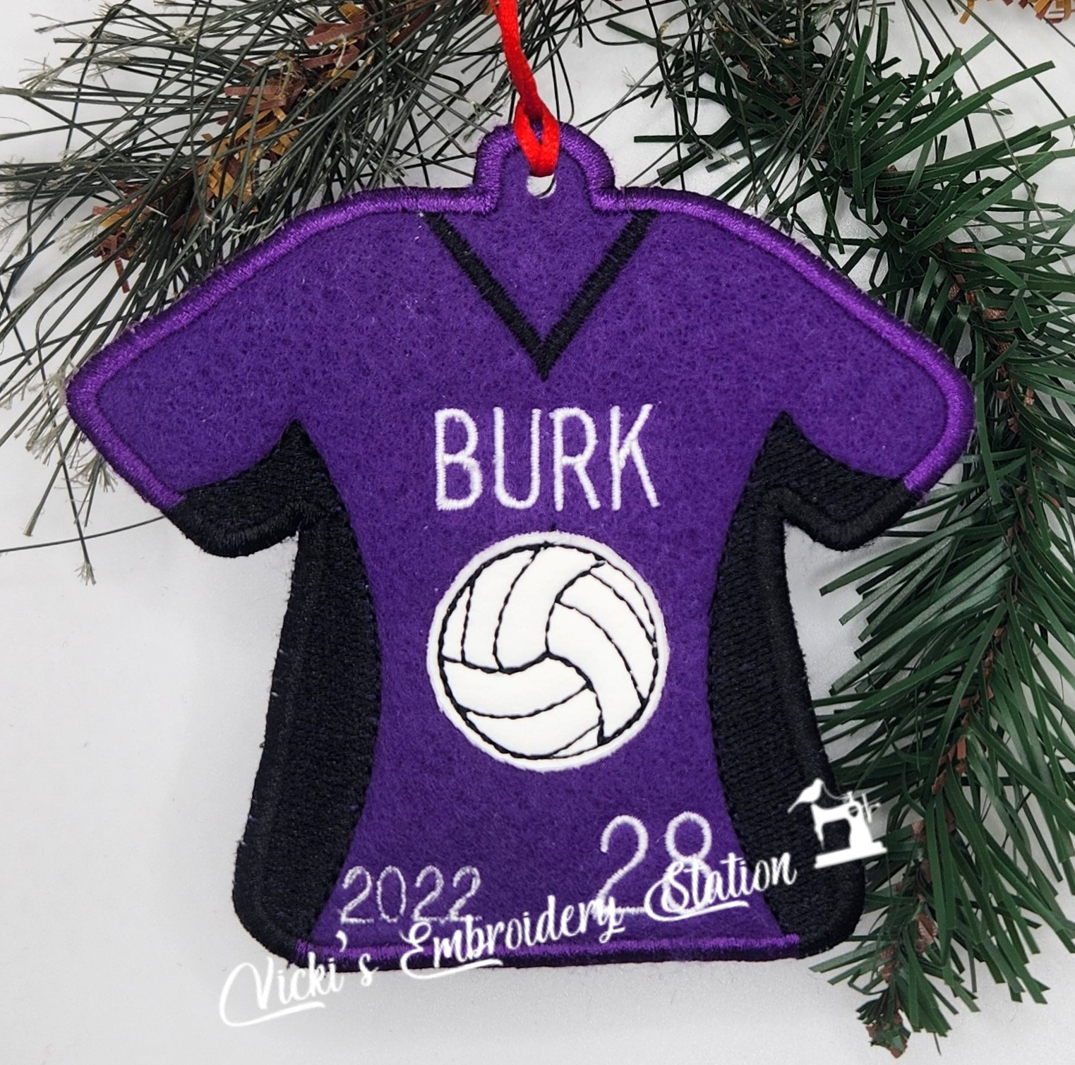 Volleyball Jersey Ornament