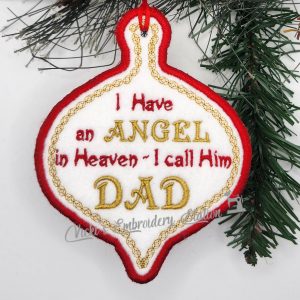 Angel In Heaven Ornament Dad