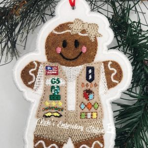 Gingerbread Girl Scout Cadette, Senior, Ambassador w/ Vest