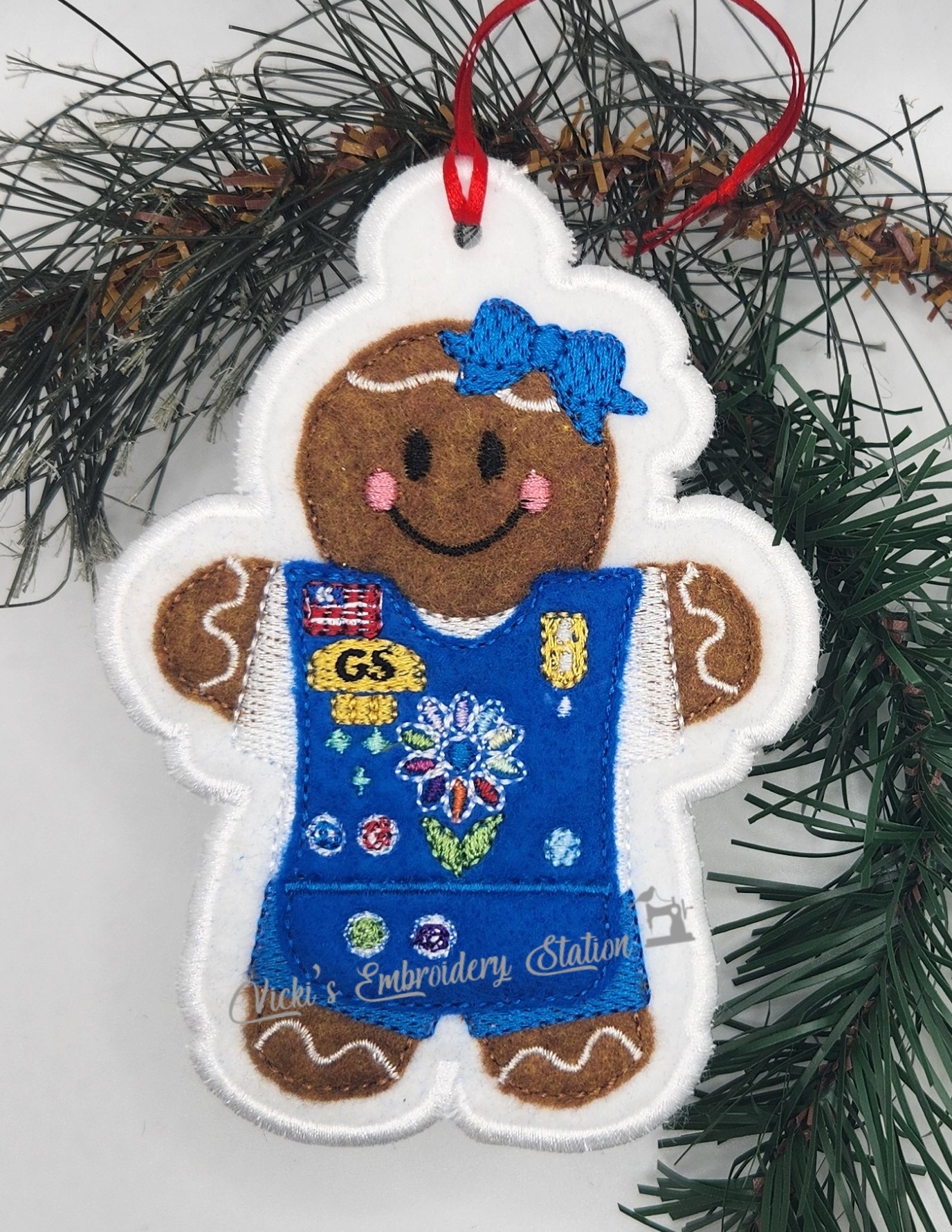 Gingerbread Girl Scouts Daisies w/Smock