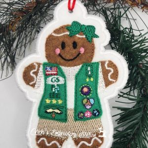 Gingerbread Girl Scout Junior w/Vest