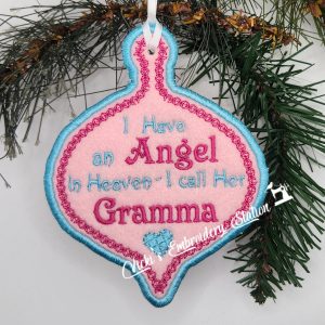 Angel In Heaven Ornament Gramma