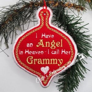 Angel In Heaven Ornament Grammy