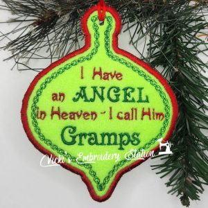 Angel In Heaven Ornament Gramps