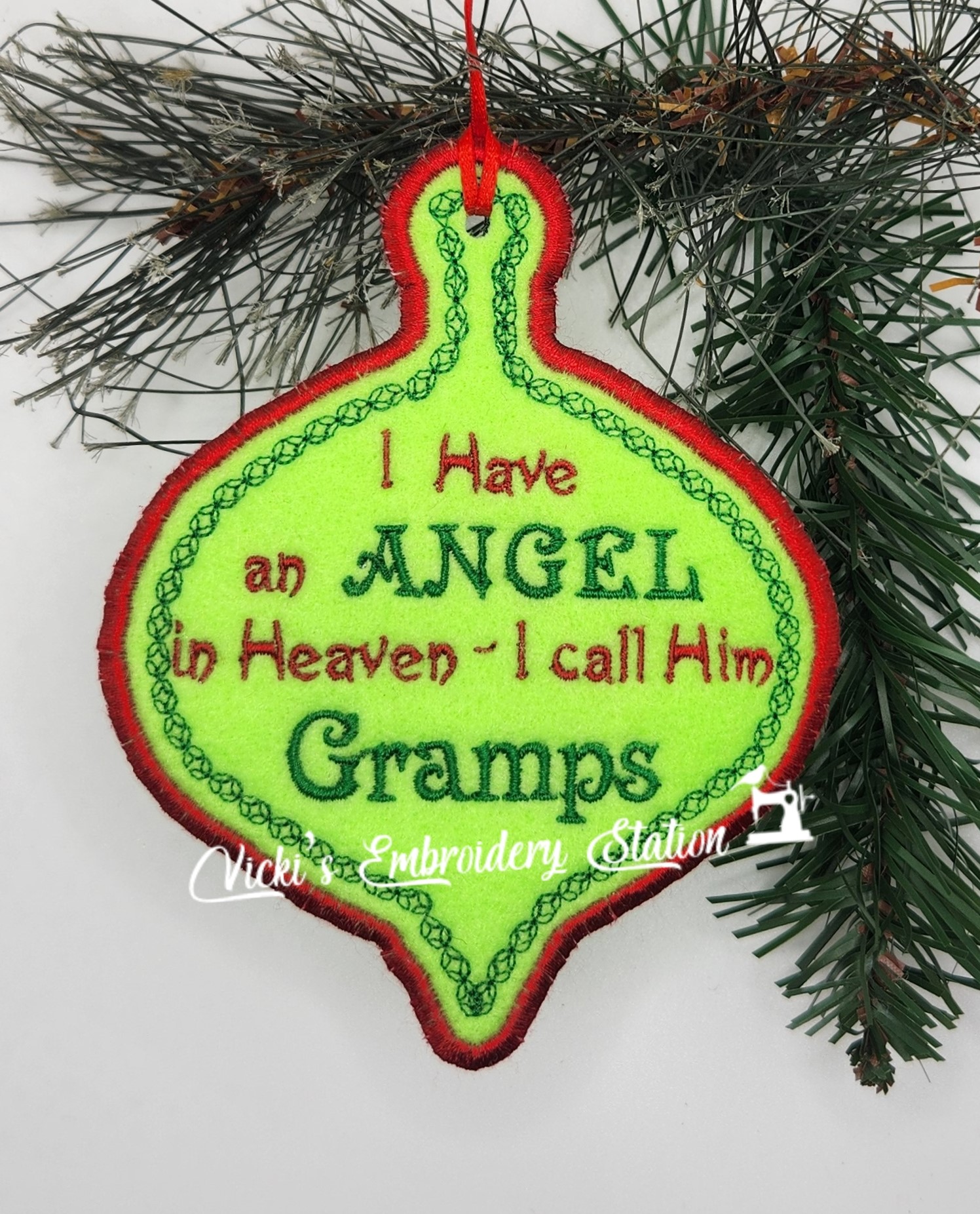 Angel In Heaven Ornament Gramps