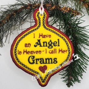 Angel In Heaven Ornament Grams