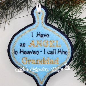 Angel In Heaven Ornament Granddad