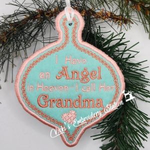 Angel In Heaven Ornament Grandma