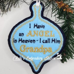 Angel In Heaven Ornament Grandpa