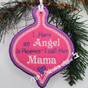 Angel In Heaven Ornament Mama