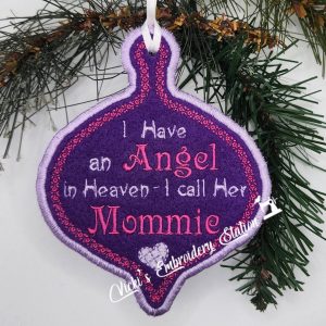 Angel In Heaven Ornament Mommie