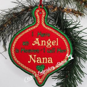 Angel In Heaven Ornament Nana