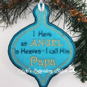 Angel In Heaven Ornament Papa