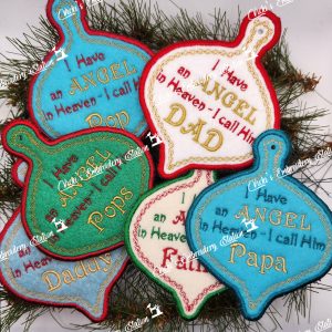 Angel In Heaven Ornament Parent Bundle Male