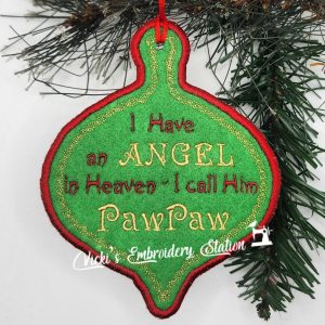 Angel In Heaven Ornament PawPaw