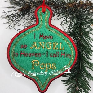 Angel In Heaven Ornament Pops