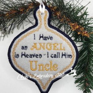 Angel In Heaven Ornament Uncle