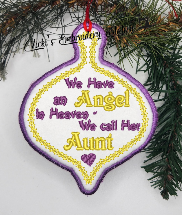 Angel In Heaven Ornament Aunt - Image 2